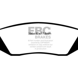 EBC Greenstuff 6000 stražnje kočione pločice za RAM 1500, Dodge RAM