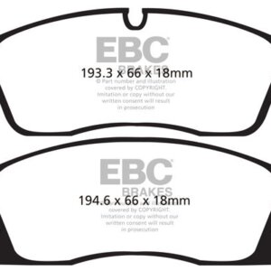 EBC Greenstuff 6000 prednje kočione pločice za Jeep Grand Cherokee, Mercedes-Benz GLE Coupe