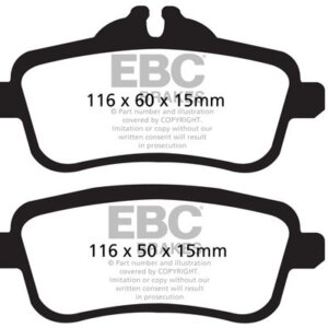 EBC Greenstuff 6000 stražnje kočione pločice za Mercedes-Benz CLA, Mercedes-Benz CLA-Class
