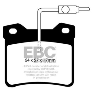 EBC Ultimax stražnje kočione pločice za Peugeot 605, Peugeot 607
