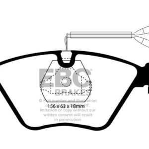 EBC Ultimax prednje kočione pločice za Peugeot 605, Citroën XM