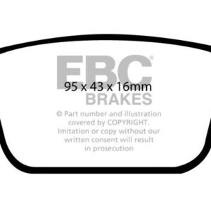 EBC Orangestuff stražnje kočione pločice za Ford Mondeo, Land Rover Freelander