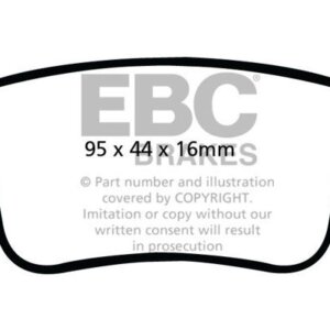EBC Ultimax stražnje kočione pločice za Mercedes-Benz Citan, Renault Kangoo