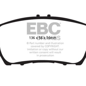 EBC Ultimax prednje kočione pločice za Honda CR-Z, Honda Insight