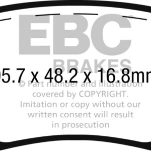 EBC Ultimax stražnje kočione pločice za FIAT 500L