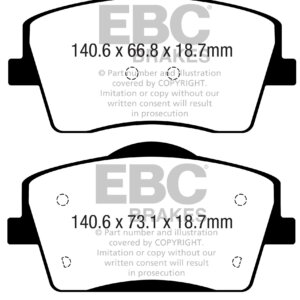 EBC Ultimax prednje kočione pločice za Volvo XC40