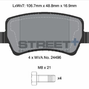 Pagid Street+ stražnje kočione pločice za Ford Scorpio, Land Rover Freelander