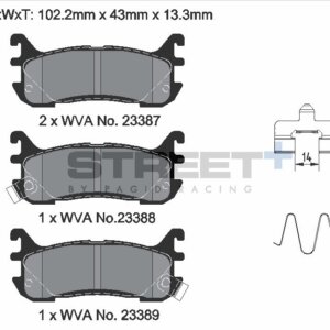 Pagid Street+ stražnje kočione pločice za Mazda MX-5, Mazda 323