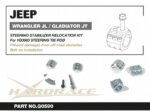 Hardrace Steering Stabilizer Relocation Kit Jeep Gladiator, Wrangler