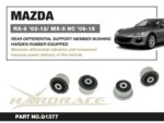 Hardrace Ležaj nosača stražnje diferencijalne stupnja prijenosa Mazda RX-8, MX-5 MIATA
