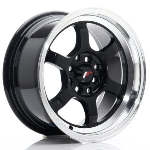 Felga Japan Racing JR-12 15" J 4x100/4x114,3 ET26 Crna sjajna