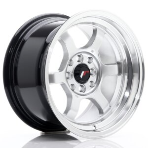 Felga Japan Racing JR-12 15" J 4x100/4x114,3 ET13 Srebrna / polirana