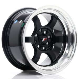 Felga Japan Racing JR-12 15" J 4x100/4x114,3 ET13 Crna sjajna