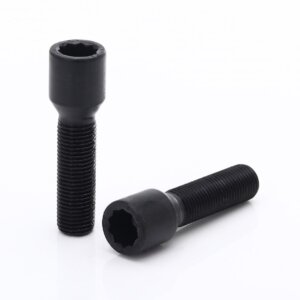 Black Extended Internal Drive Wheel Bolts M12x1.5 (40 mm - Pack of 10)
