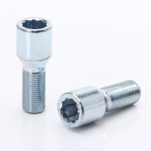 Silver Extended Internal Drive Wheel Bolts M12x1.5 (32 mm - Pack of 10)