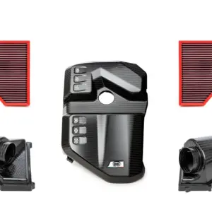 BMC karbonski usisni komplet CKS CKS00003 za BMW M2, M3, M4 – 1 × karbonski poklopac motora, 2 × airbox (karbonsko kućište), 2 × filtra zraka, mat karbon