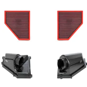 BMC karbonski usisni komplet CKS CKS00005 za BMW M2, M3, M4 – 2 × airbox (karbonsko kućište), 2 × filtra zraka, mat karbon