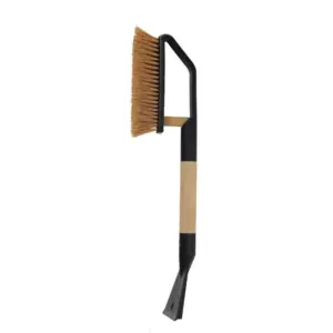Einparts četka sa strugačem 55 cm, ravna drvena ručka, 1 kom