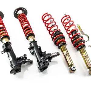 MTS Technik podesivi ovjes za BMW 5 (E34) / BMW 5 Touring (E34) — spuštanje 20 - 95 mm / 20 - 85 mm, originalne prednje amortizerske noge potrebno je unaprijed poslati, promjer amortizerske noge na prednjoj osovini 55 mm